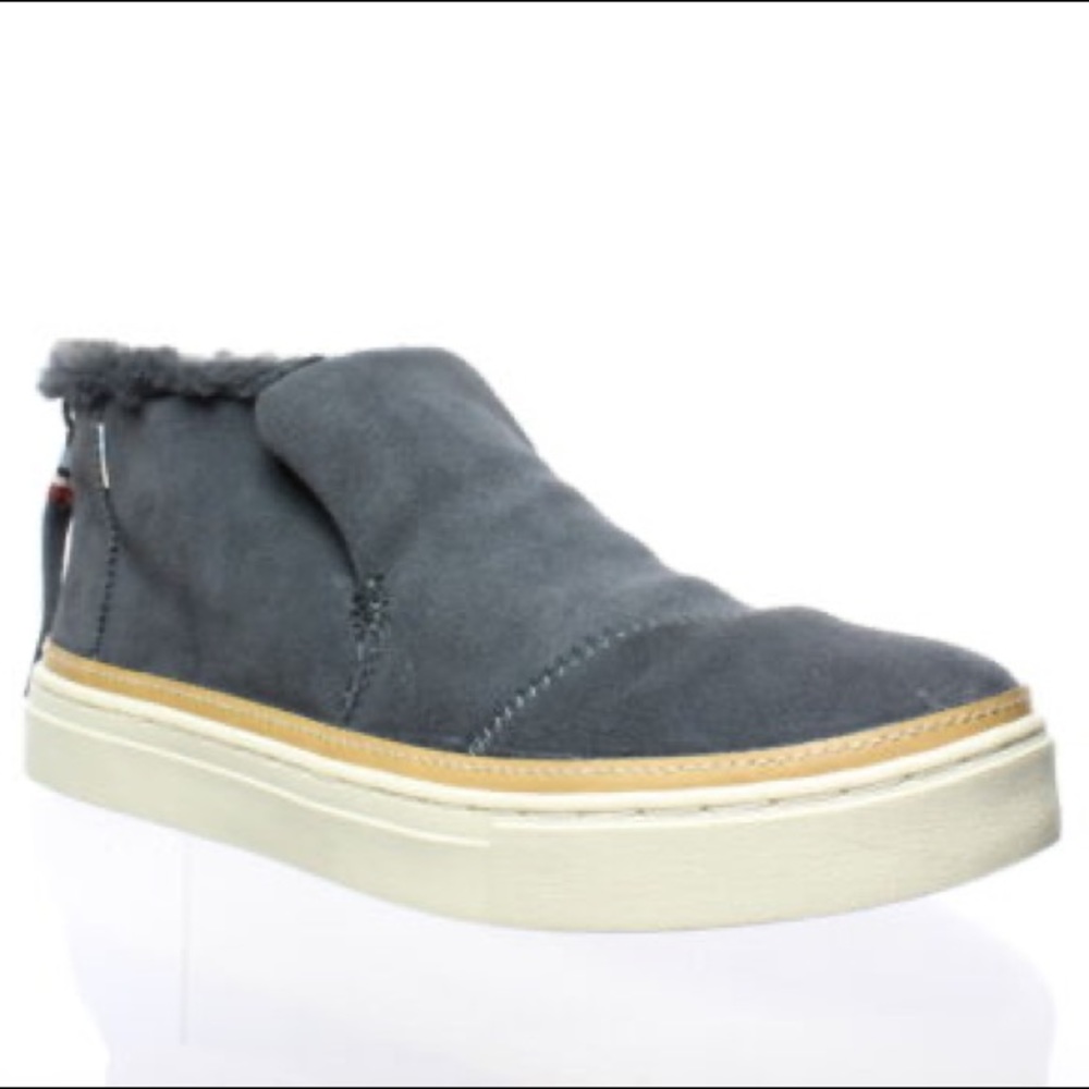 Toms🎈Paxton faux fur iron grey size 11